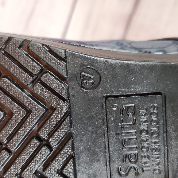 NWT Sanita women's gray pastora original professional collection suede clog - Picture 8 of 10